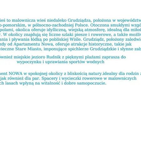 Nowa Διαμέρισμα *